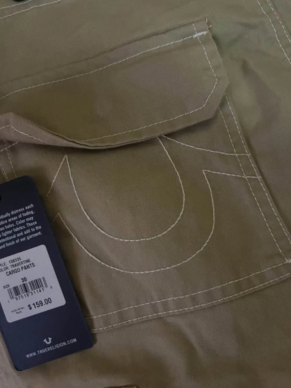 Tru religion size 30 khaki